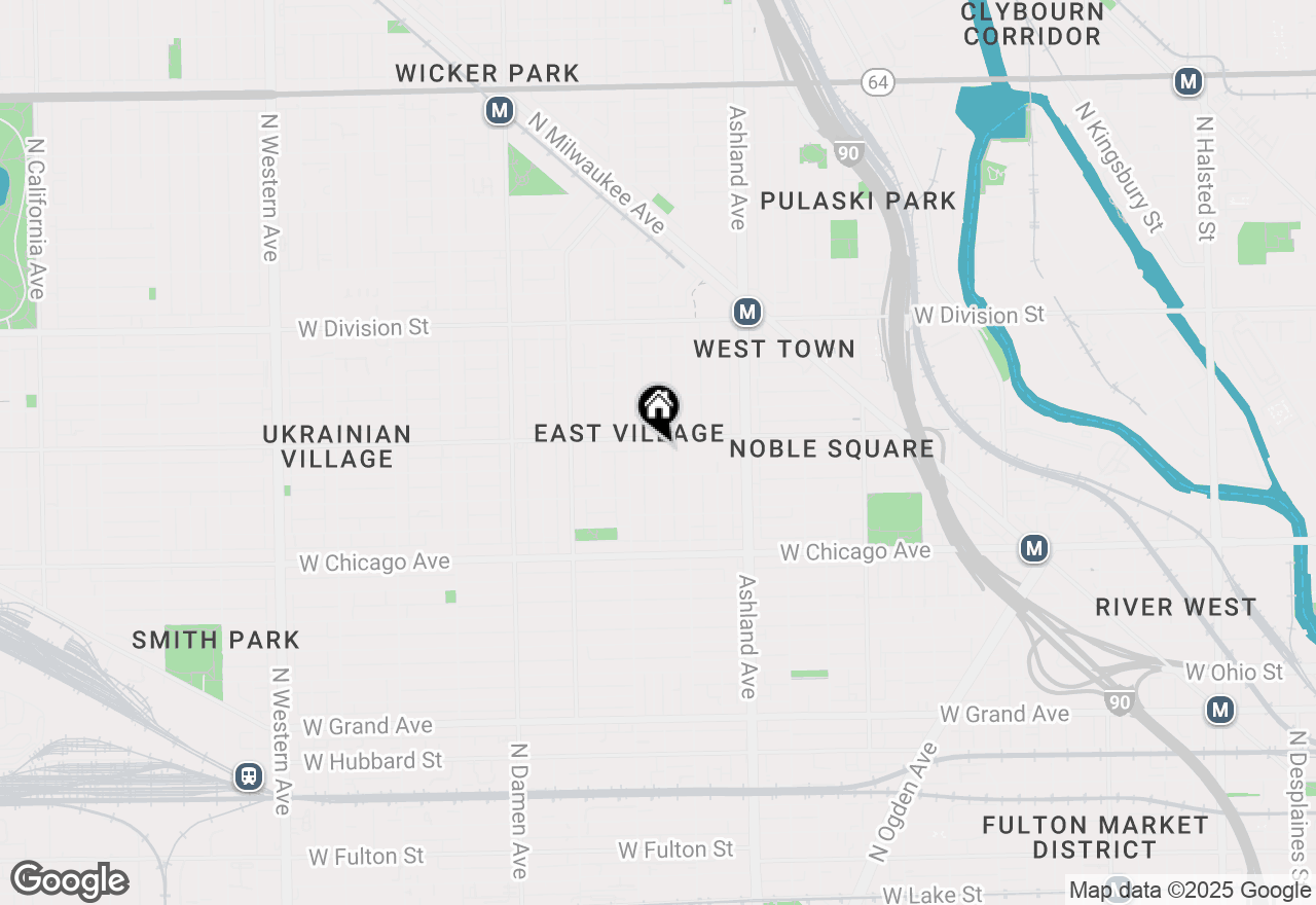 Map of 927 N Hermitage Avenue #1, Chicago, IL 60622