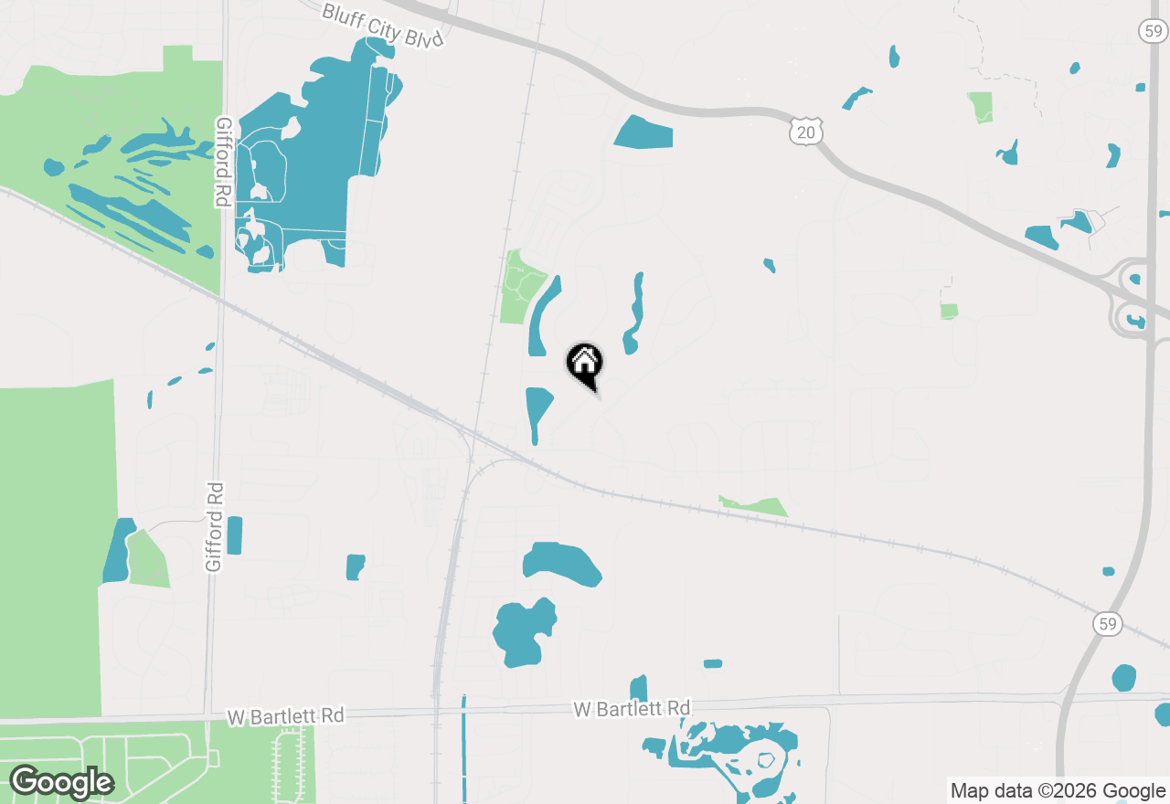 Map of 549 Ivory Lane, Bartlett, IL 60103