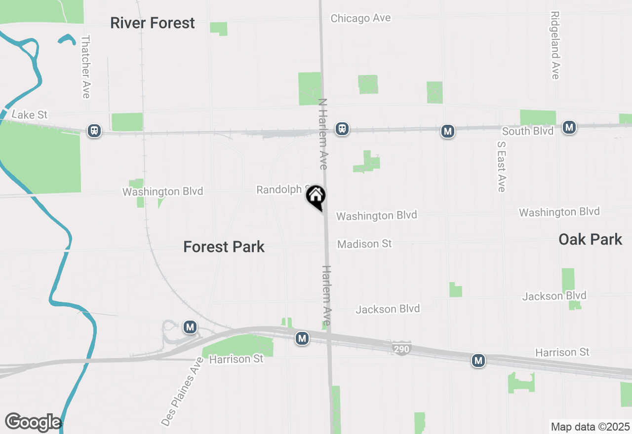 Map of 1129 Washington Avenue #2K, Oak Park, IL 60302