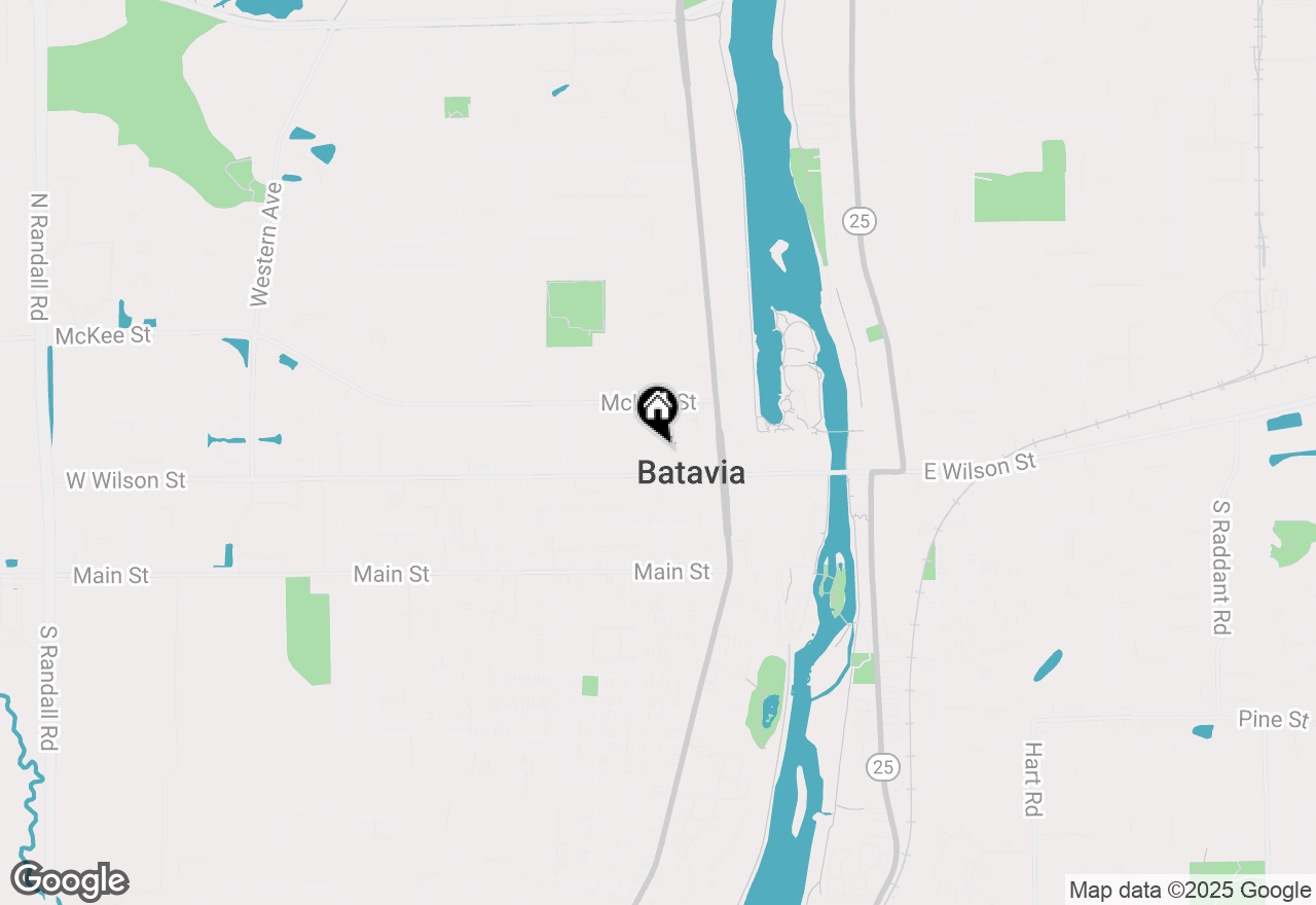 Map of 21 N Lincoln Street, Batavia, IL 60510