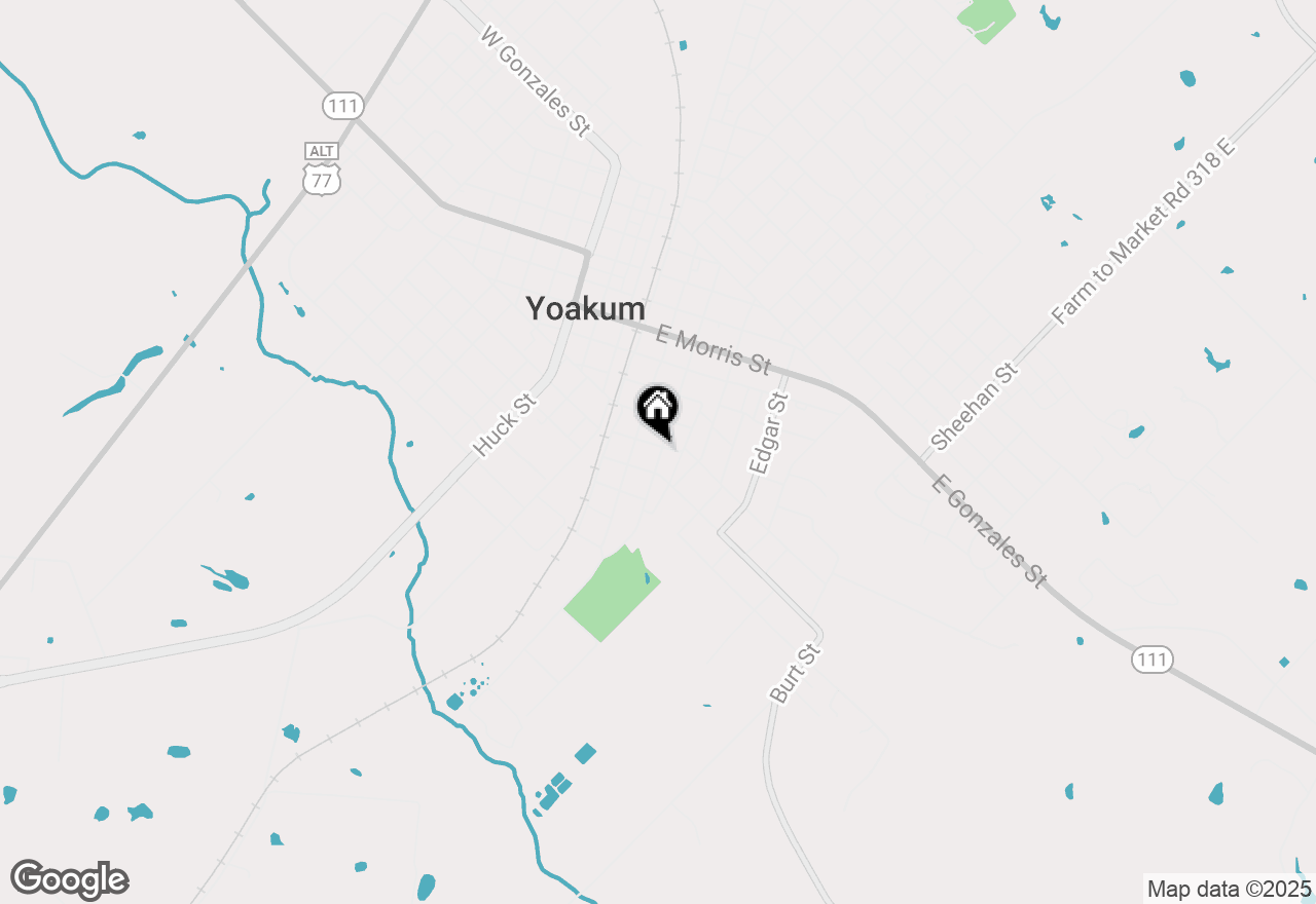 Map of 914 Dunn Street, Yoakum, TX 77995