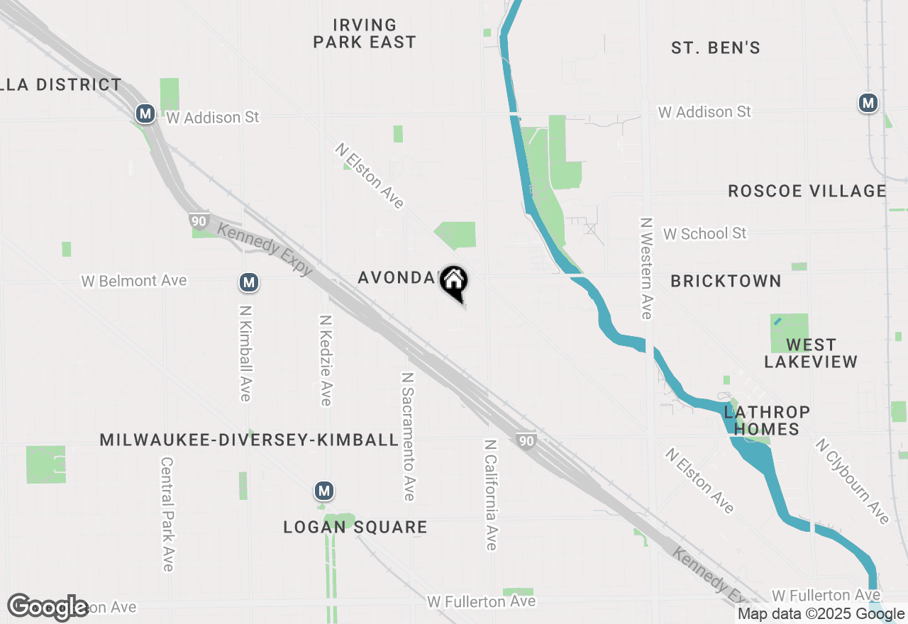 Map of 2850 W Barry Avenue #GF, Chicago, IL 60618