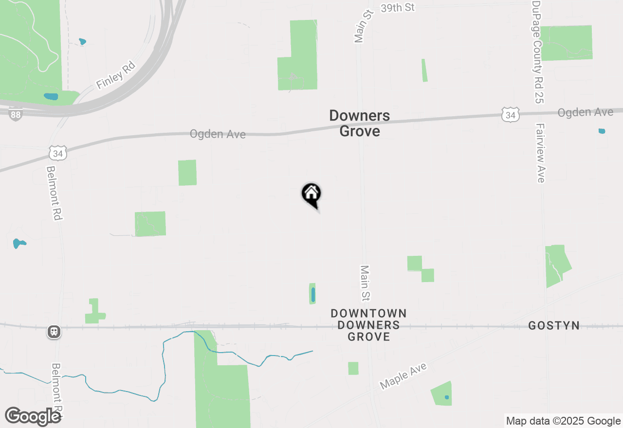 Map of 4617 Linscott Avenue, Downers Grove, IL 60515