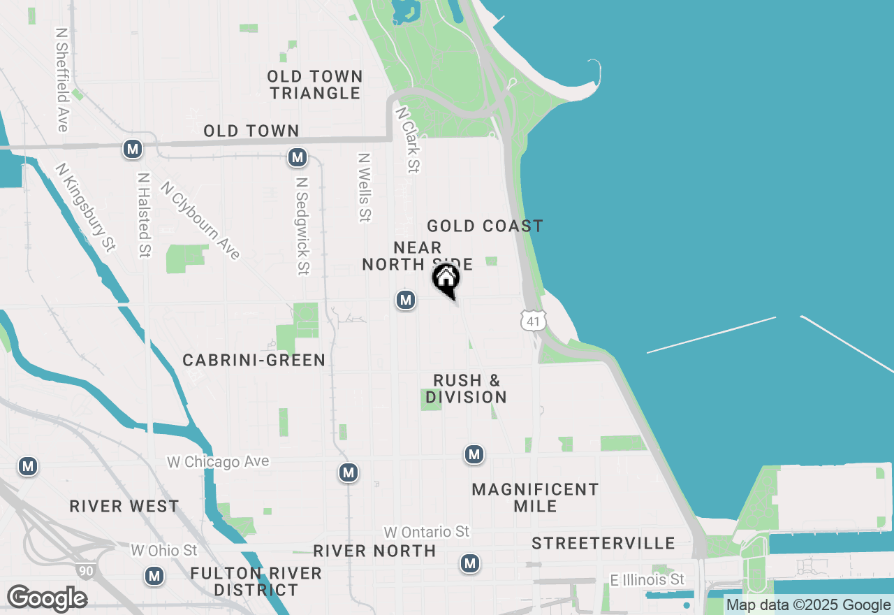 Map of 1155 N Dearborn Street #603, Chicago, IL 60610