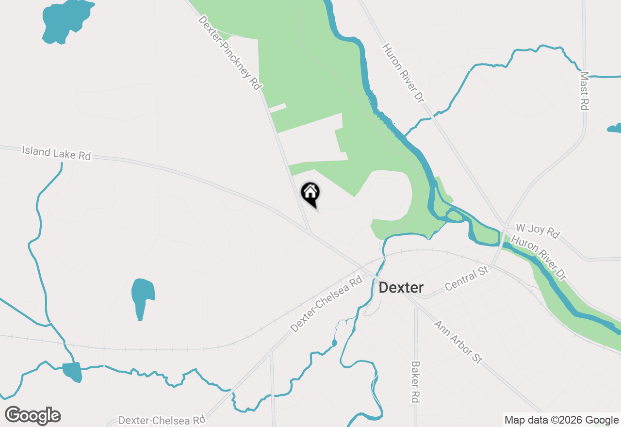 Map of 8473 Parkridge Drive, Dexter, MI 48130