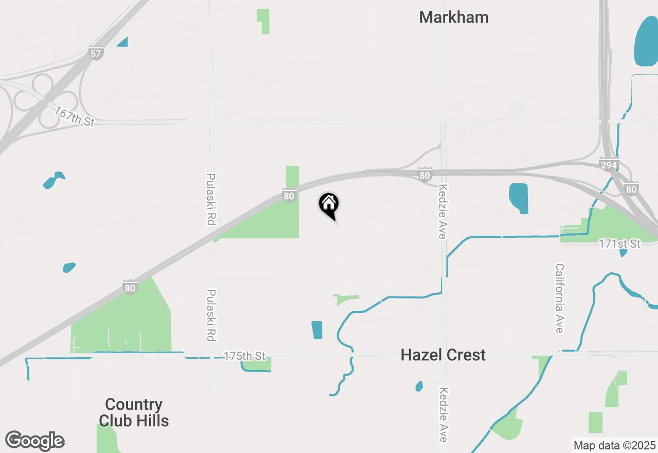 Map of 17008 Locust Drive, Hazel Crest, IL 60429