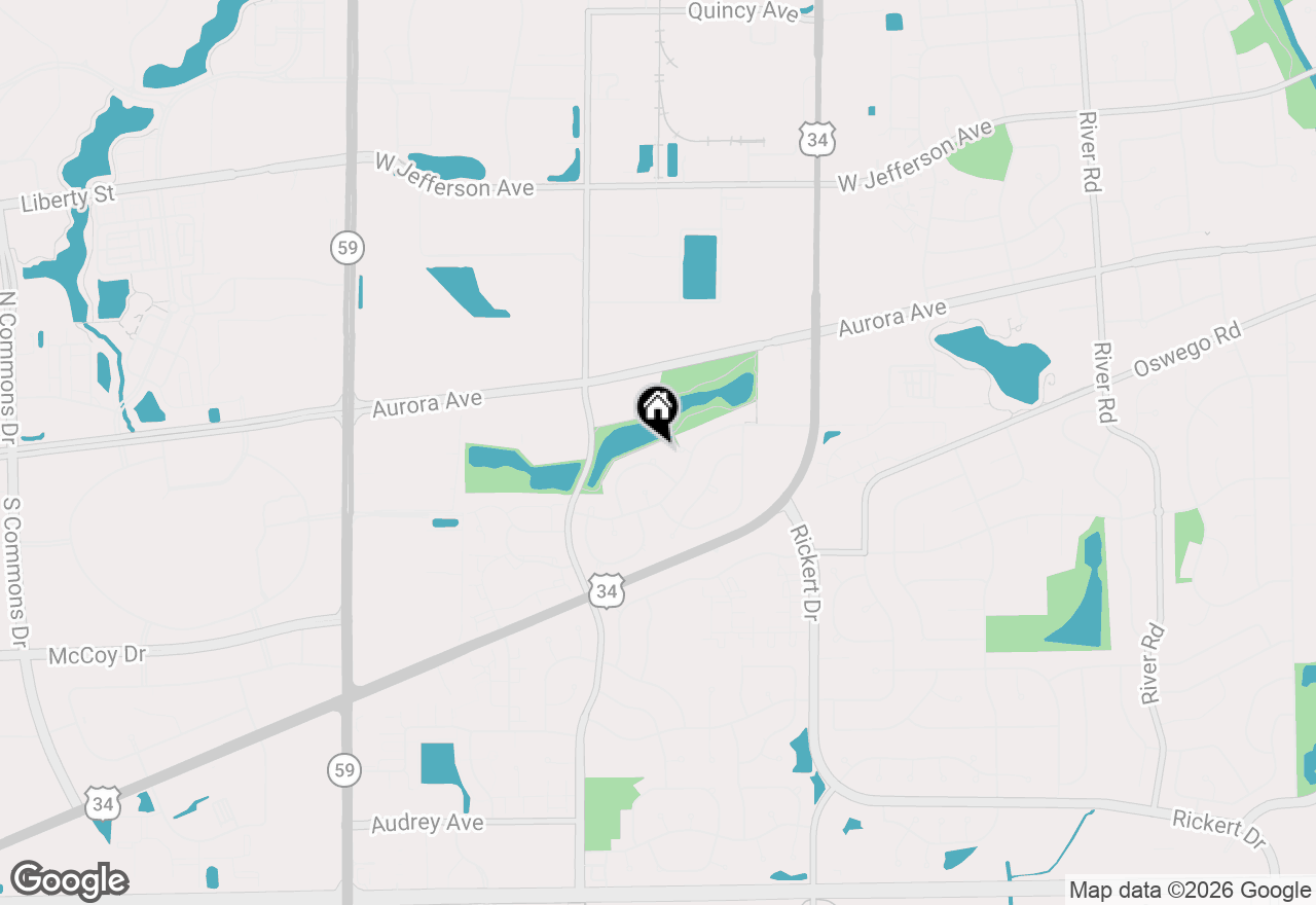 Map of 623 Wintergreen Circle, Naperville, IL 60540