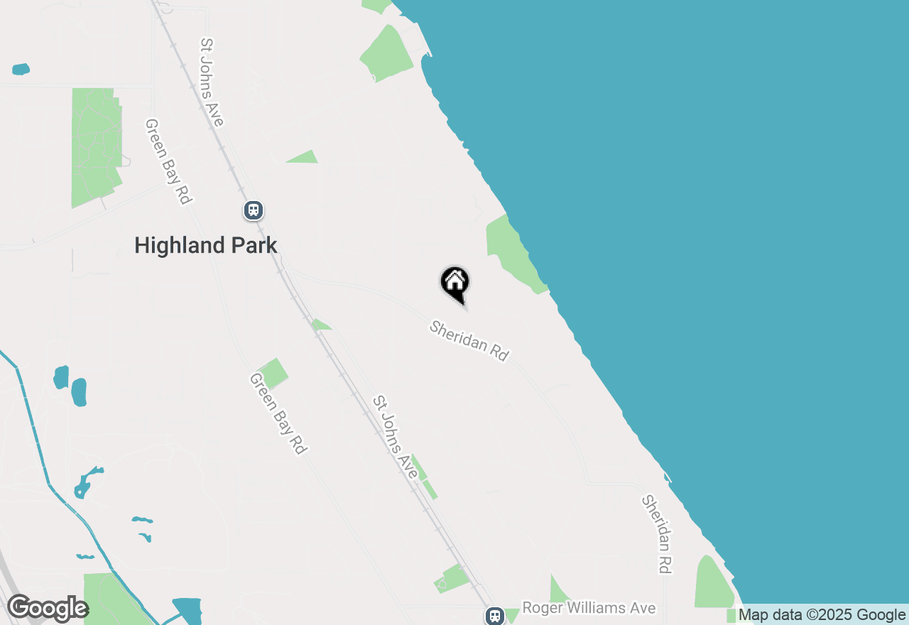 Map of 1427 Sheridan Road, Highland Park, IL 60035