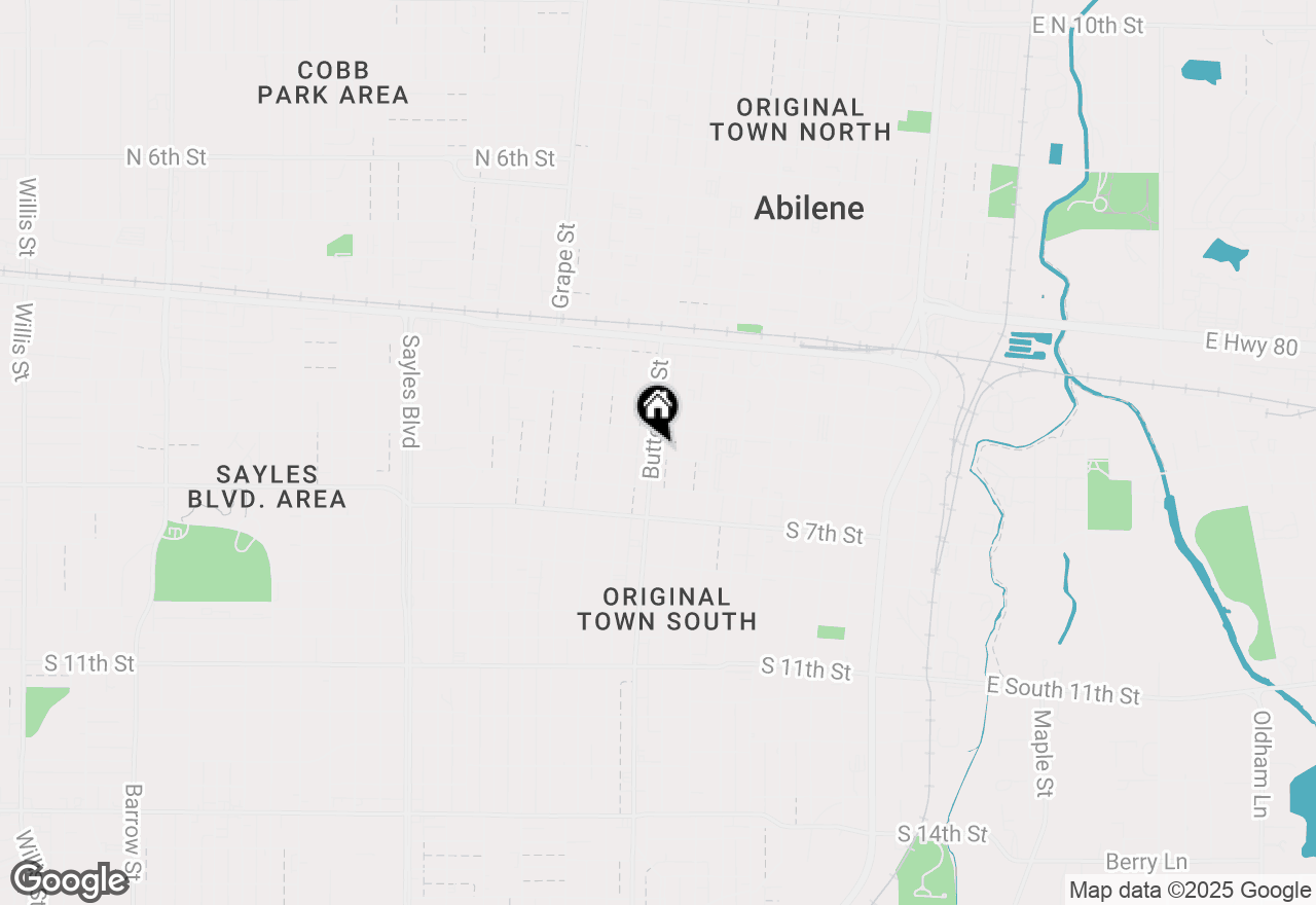 Map of 441 Butternut Street, Abilene, TX 79602