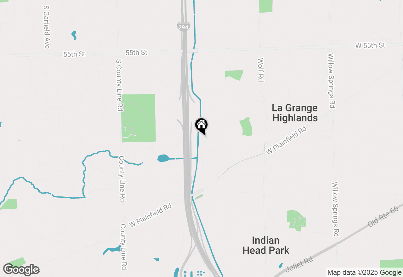 Map of 5918 Flagg Creek Lane, Western Springs, IL 60558