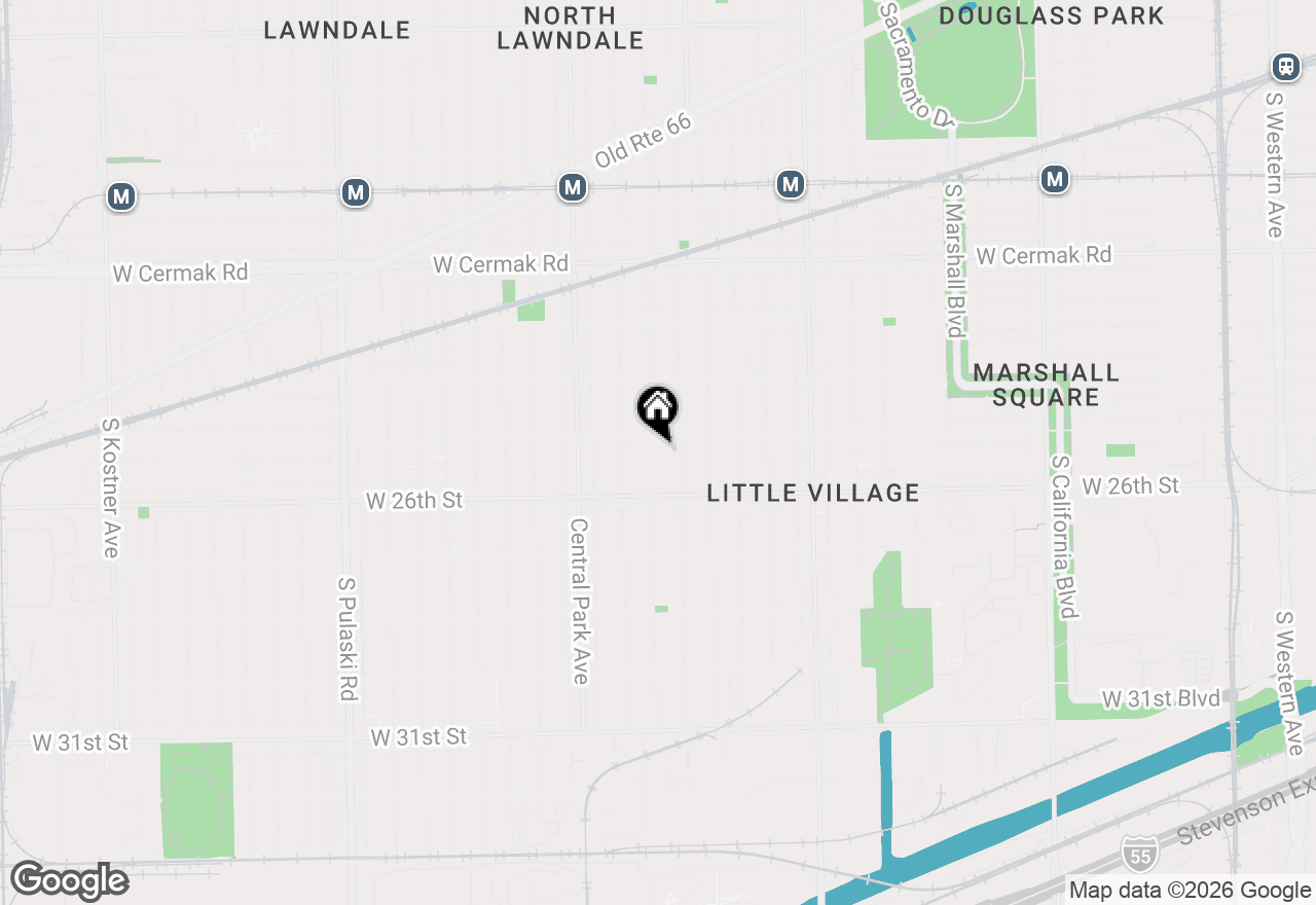 Map of 2512 S Trumbull Avenue #2R, Chicago, IL 60623