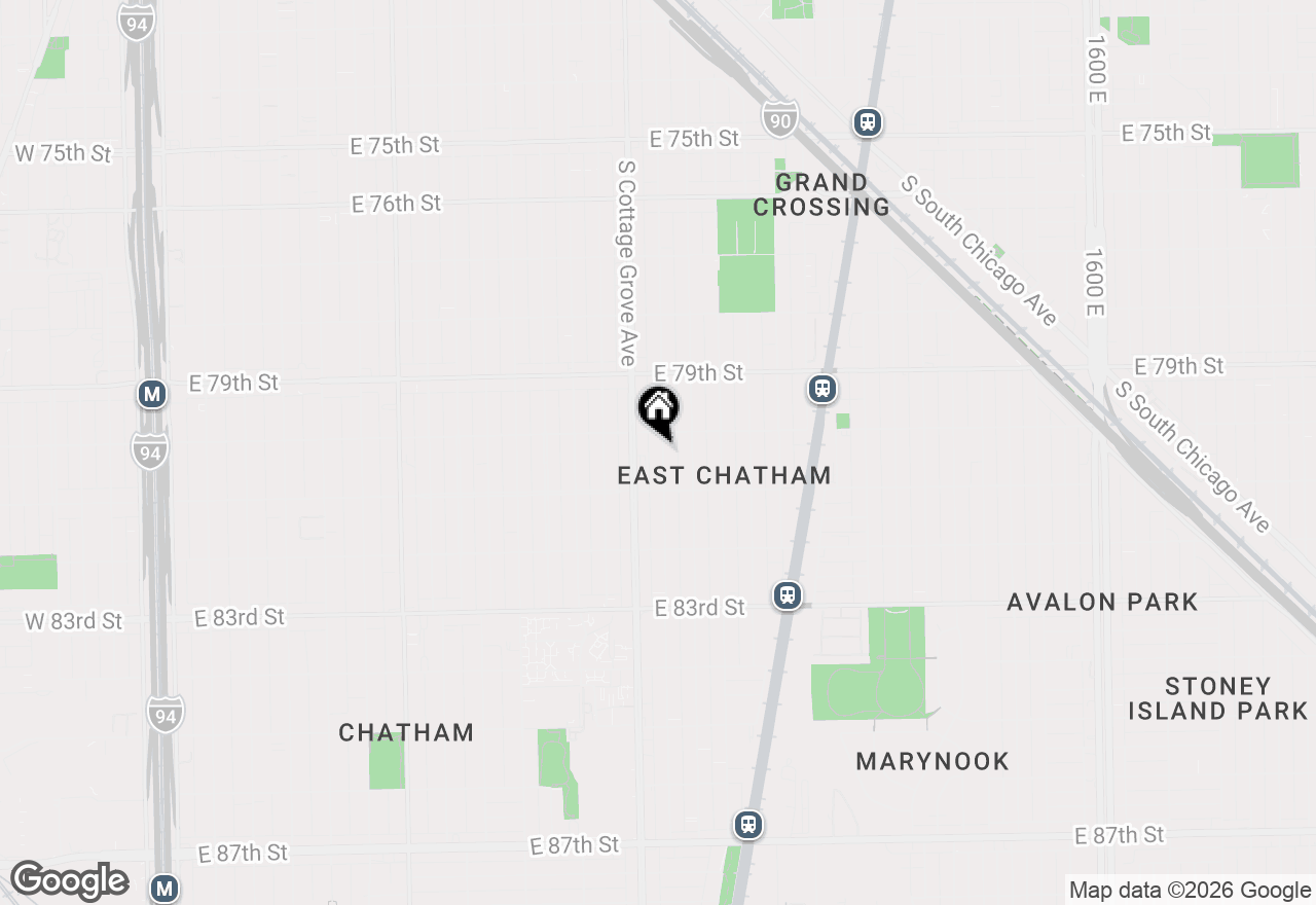 Map of 8020 S Maryland Street #1N, Chicago, IL 60619