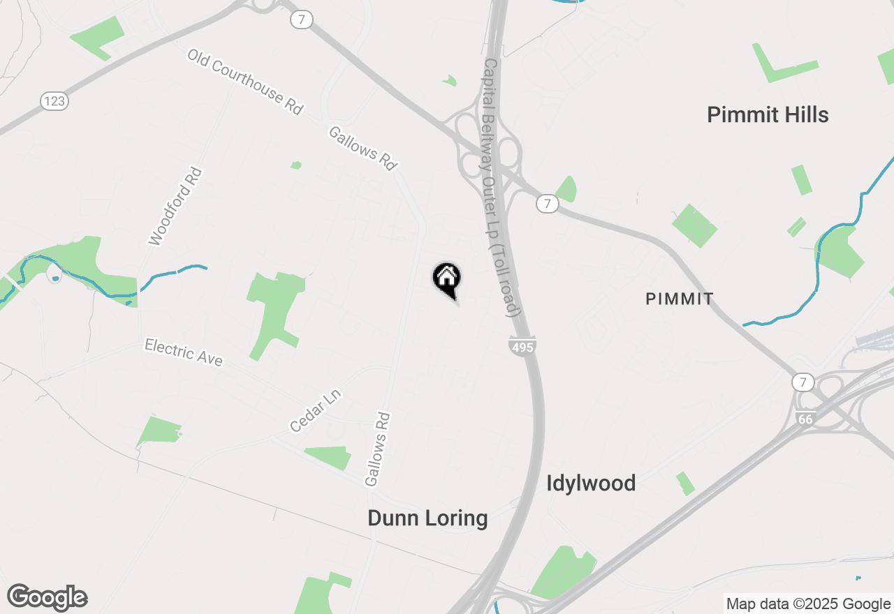 Map of 7966 Arden Court, Dunn Loring, VA 22027