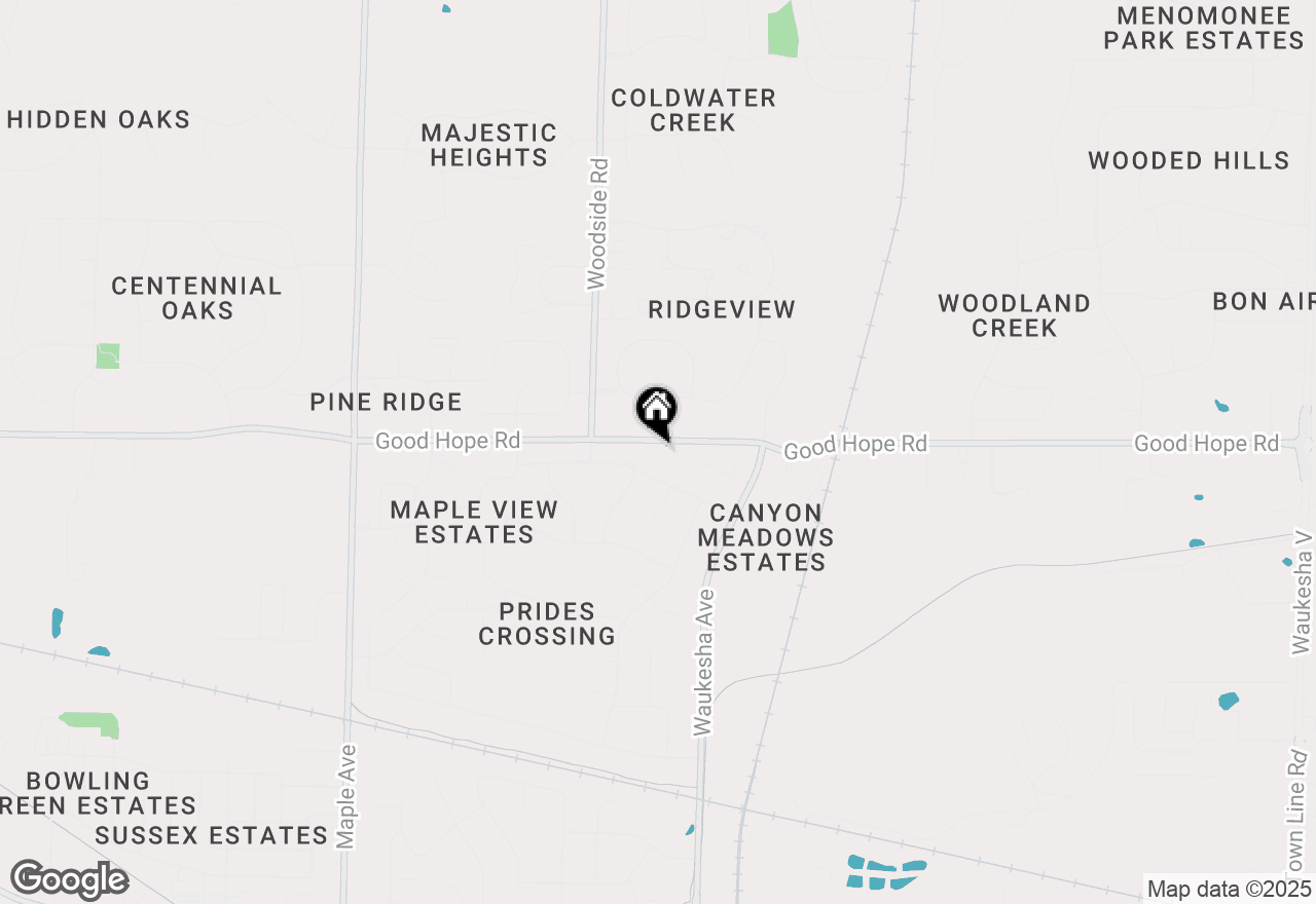 Map of N71W23363 Good Hope Rd, Sussex, WI 53089