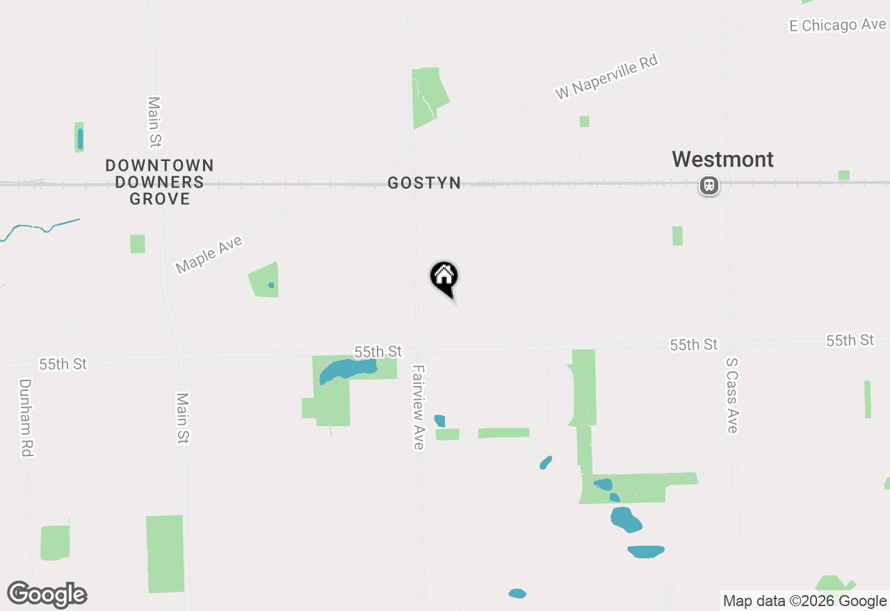 Map of 320 7th Street, Downers Grove, IL 60515