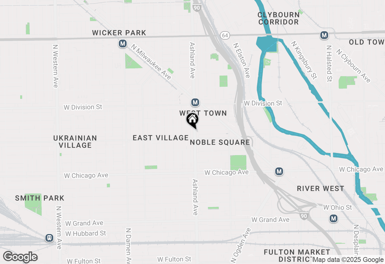 Map of 1022 N Ashland Avenue #2, Chicago, IL 60622