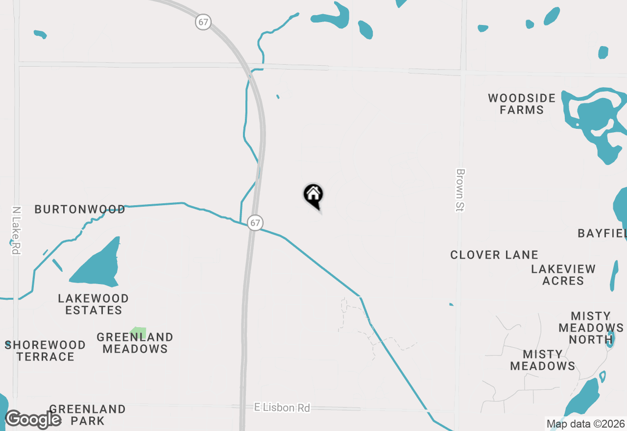 Map of 1242 Green Tree Dr, Oconomowoc, WI 53066