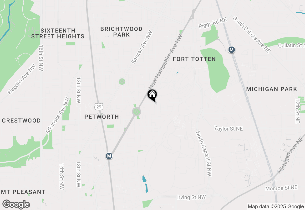 Map of 318 Webster Street Nw #A, Washington, DC 20011