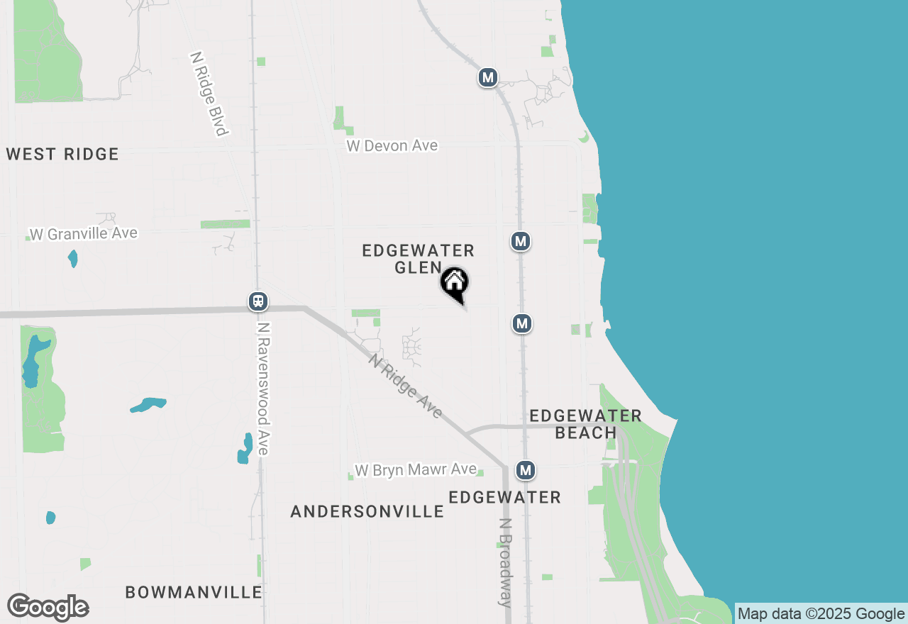 Map of 5954 N Lakewood Avenue #2W, Chicago, IL 60660