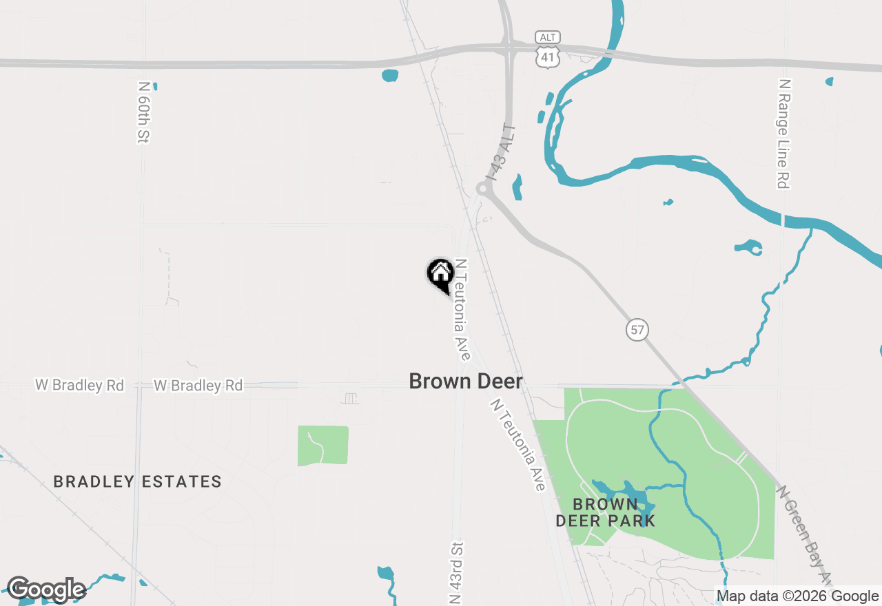 Map of 8200 N 44th St, Brown Deer, WI 53223