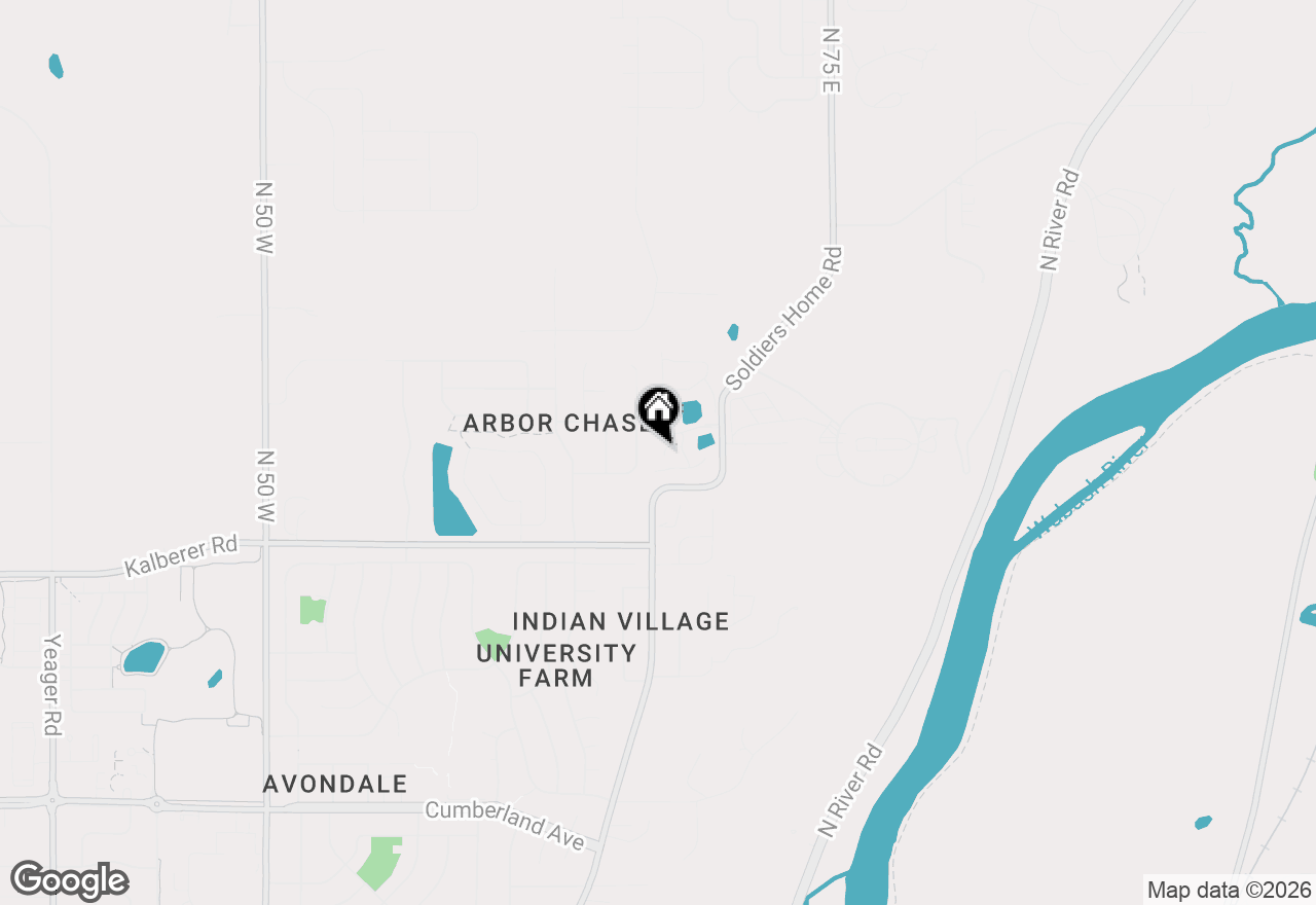 Map of 3612 Greenfield Lane, West Lafayette, IN 47906