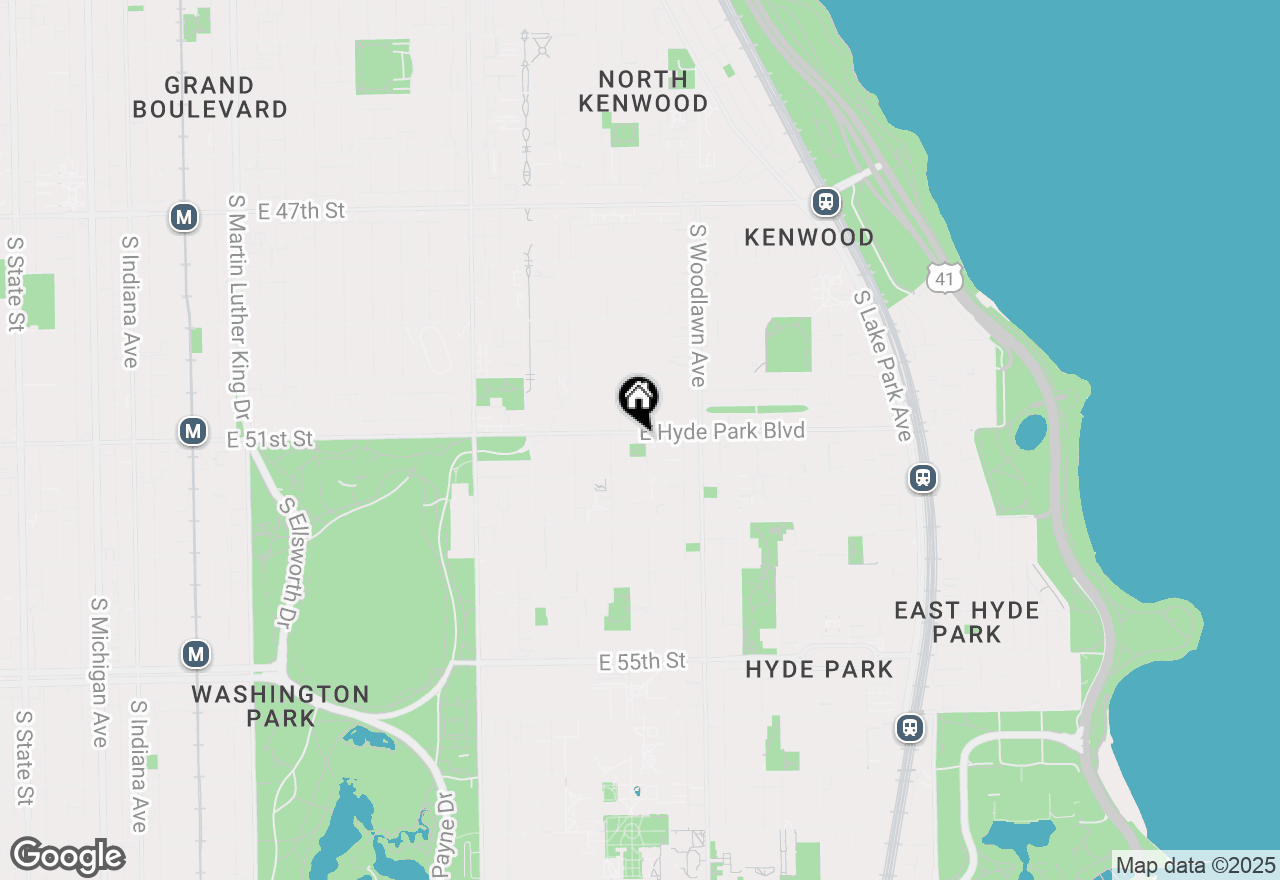 Map of 1055 E Hyde Park Boulevard #3, Chicago, IL 60615