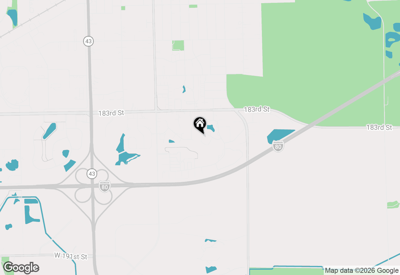 Map of 18432 Lakeview Circle W, Tinley Park, IL 60477