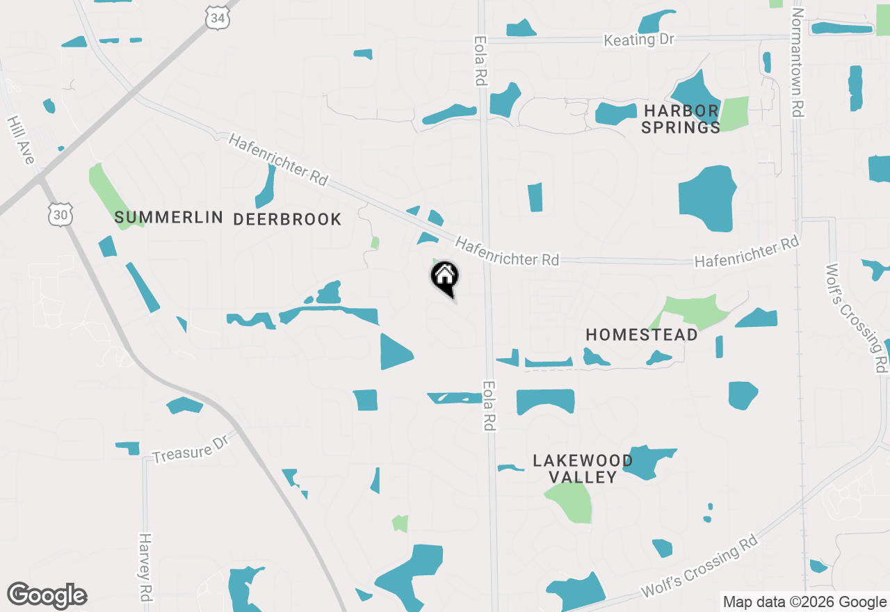 Map of 2156 Sunrise Circle, Aurora, IL 60503