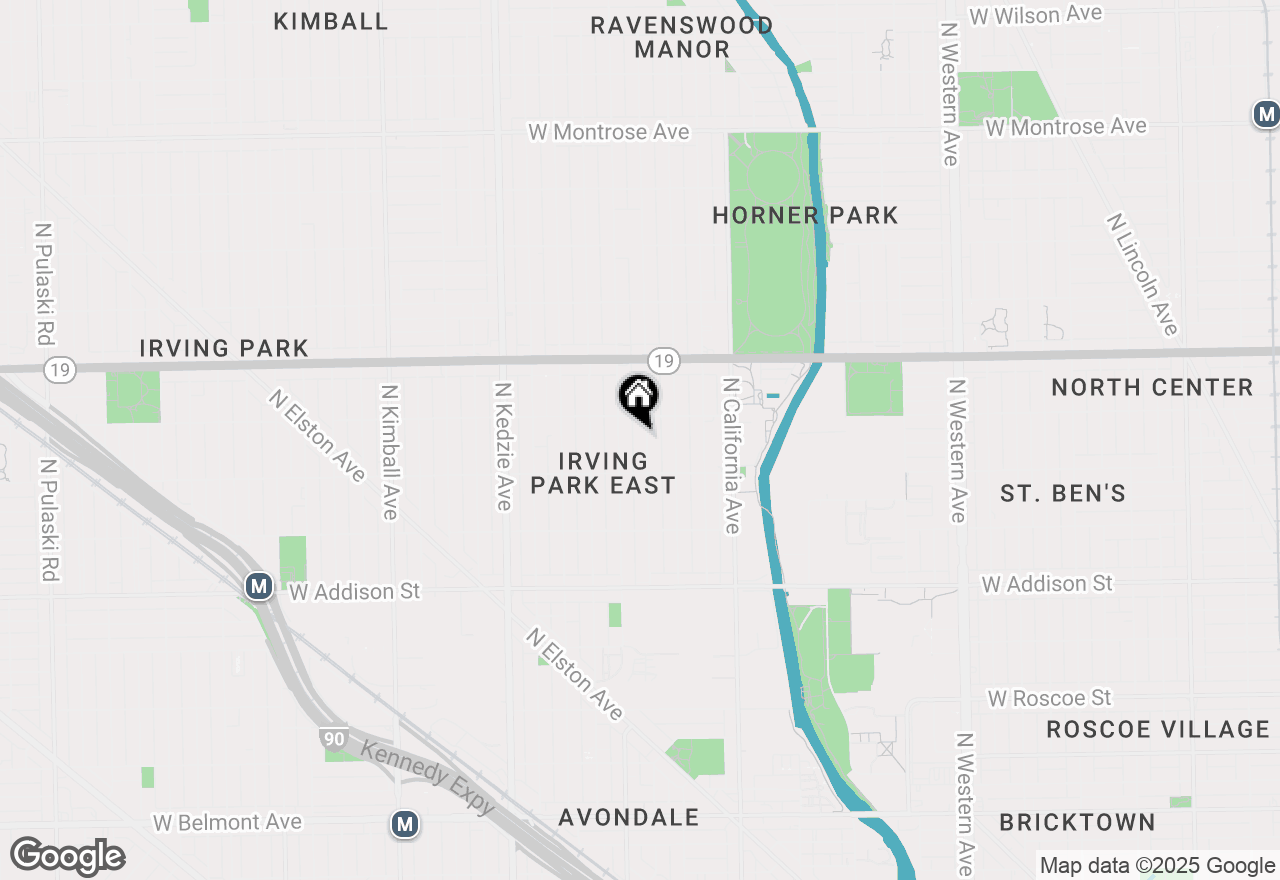 Map of 3836 N Richmond Street #1N, Chicago, IL 60618