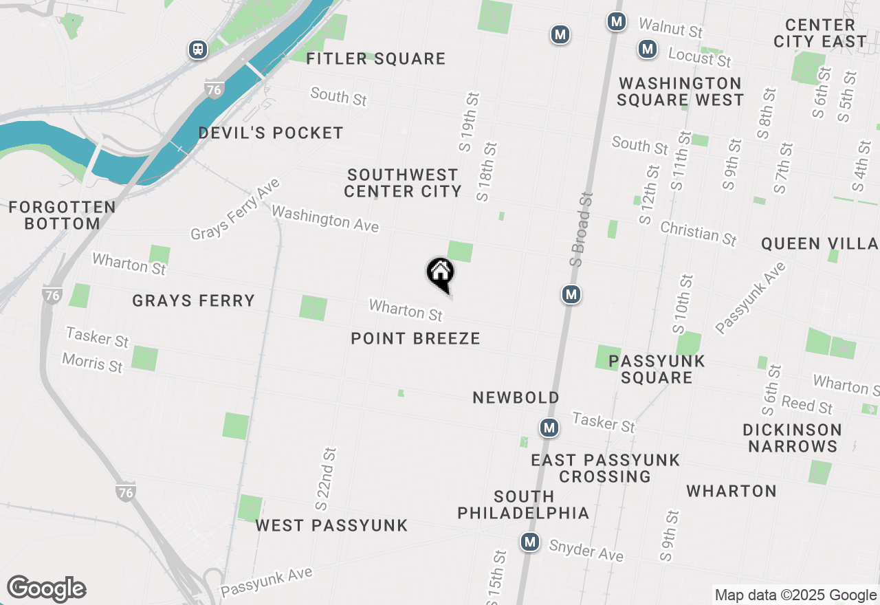 Map of 1239 S 19th Street, Philadelphia, PA 19146