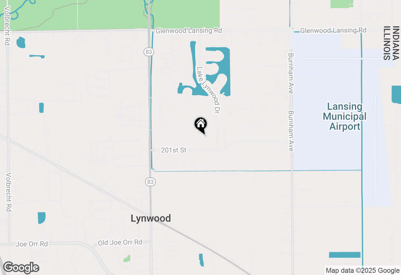 Map of 20042 Monterey Avenue, Lynwood, IL 60411