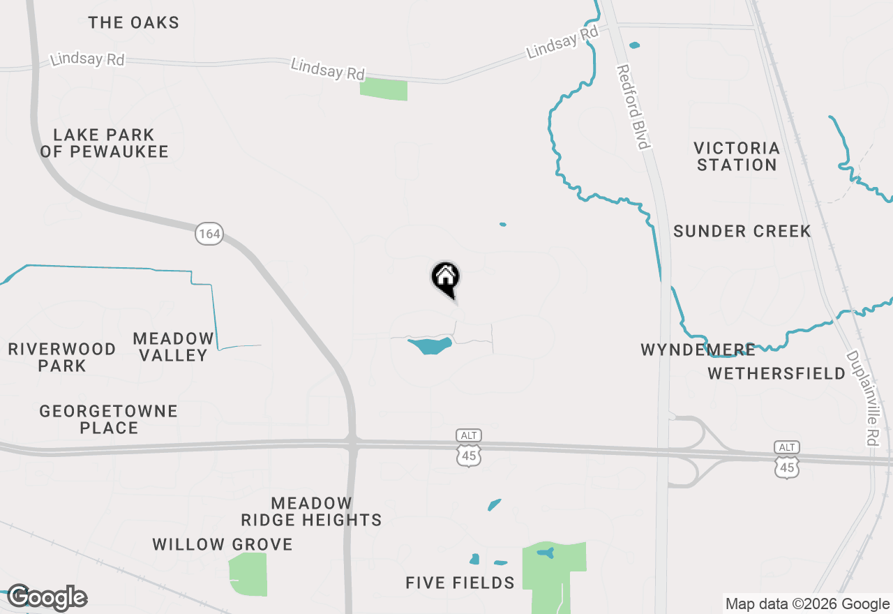 Map of N39W23612 Grey Fox Ct, Pewaukee, WI 53072
