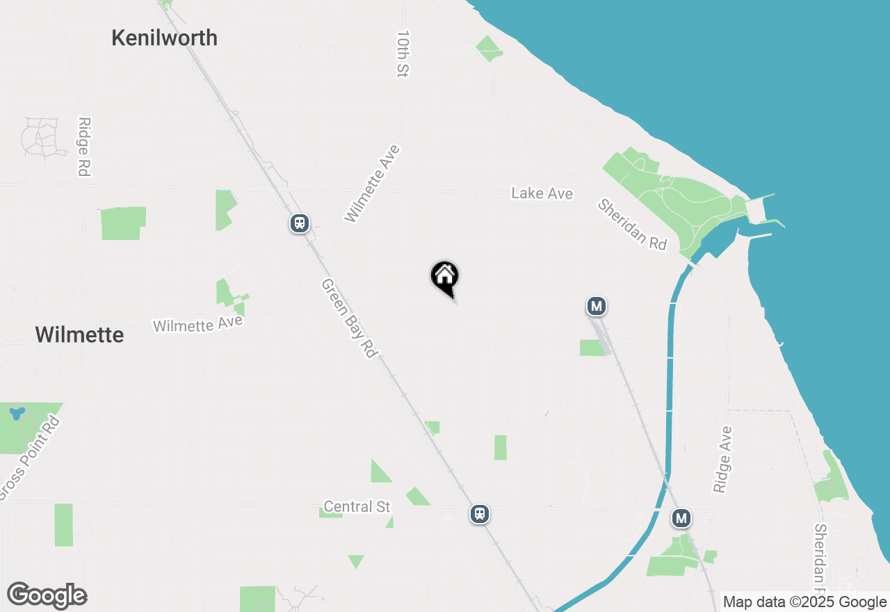 Map of 819 Linden Avenue, Wilmette, IL 60091