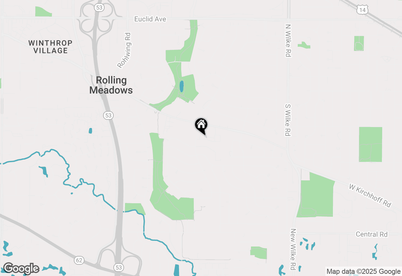 Map of 3316 Trillium Circle, Rolling Meadows, IL 60008