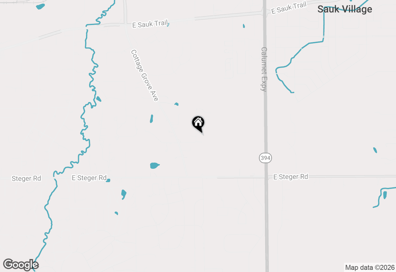Map of 22839 Woodlawn Avenue, Steger, IL 60475