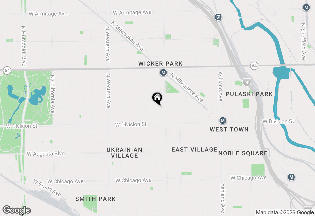 Map of 2034 W Potomac Avenue, Chicago, IL 60622