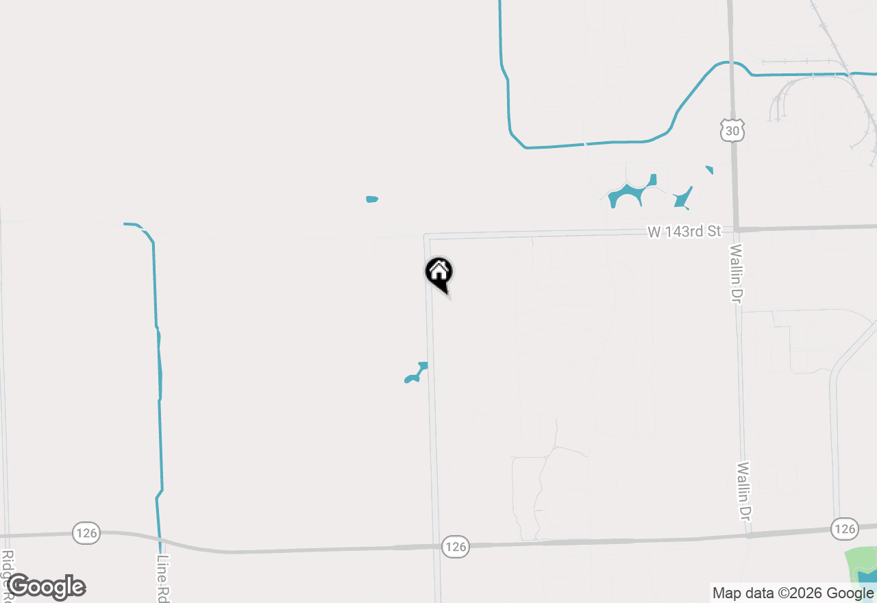 Map of 25525 W Alabaster Circle, Plainfield, IL 60544