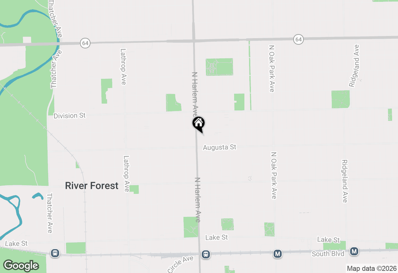 Map of 1029 N Harlem Avenue #2, Oak Park, IL 60302