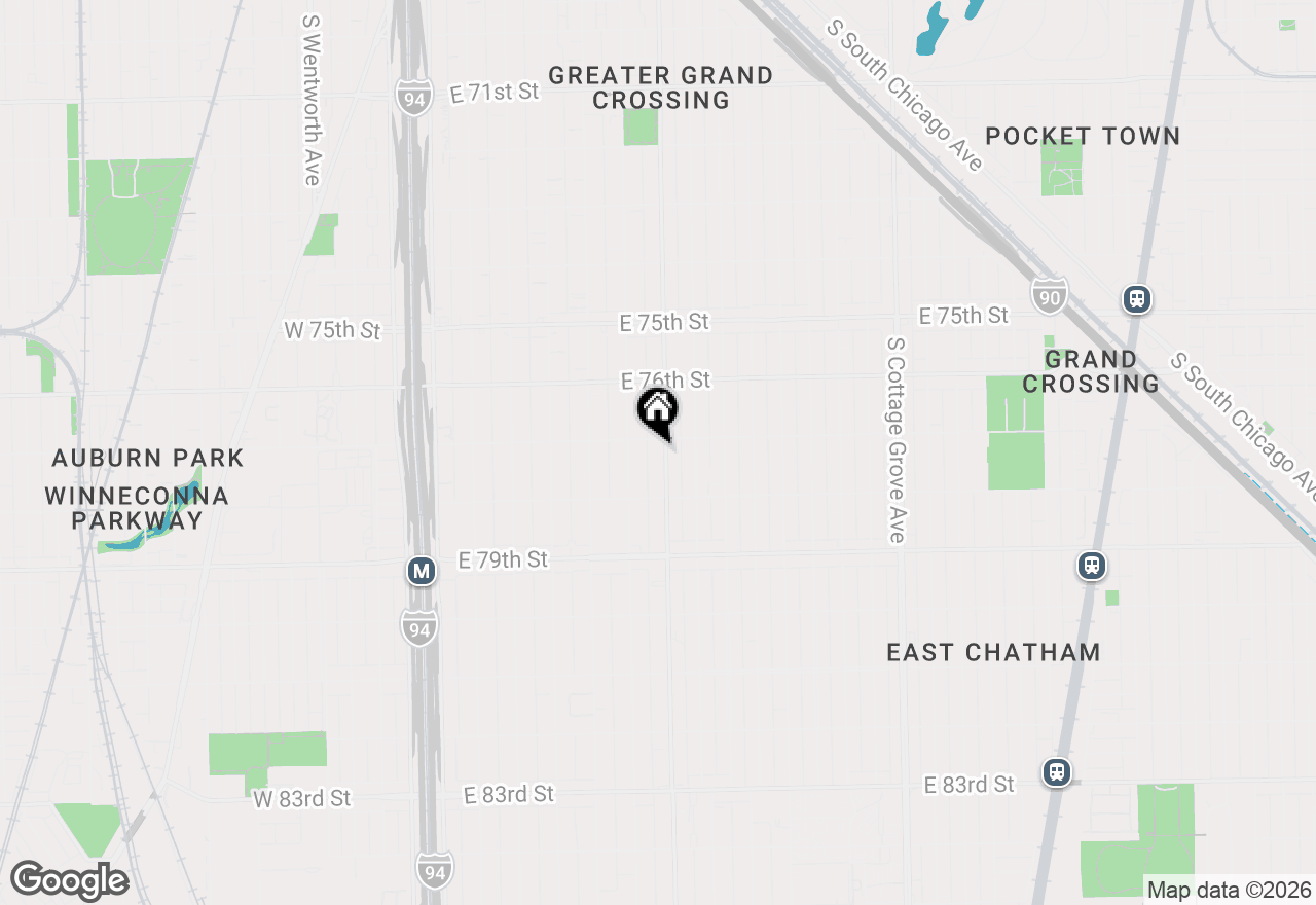 Map of 7712 S King Drive, Chicago, IL 60619