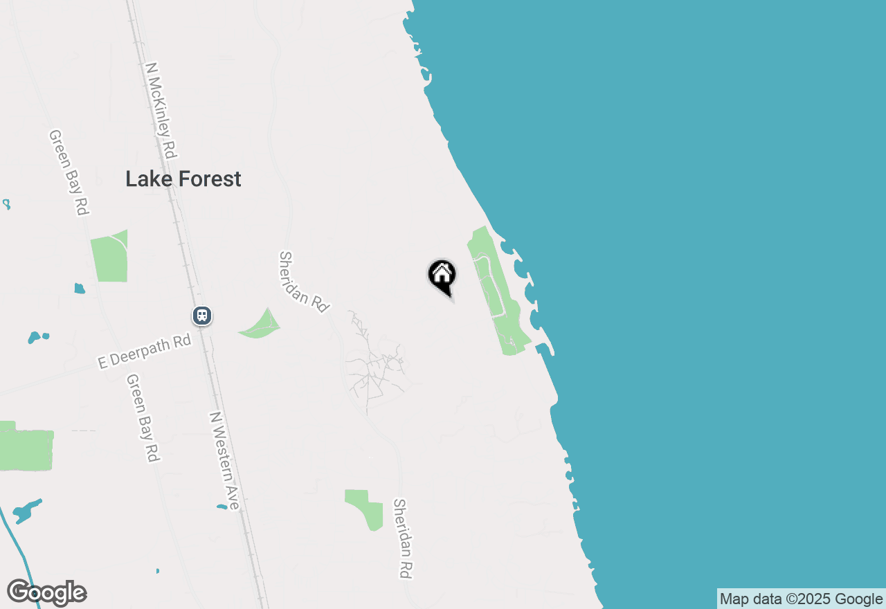 Map of 721 N Mayflower Road, Lake Forest, IL 60045