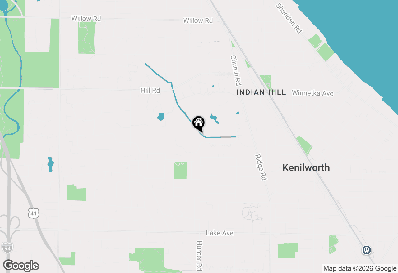 Map of (Address confidential), Winnetka, Illinois 60093