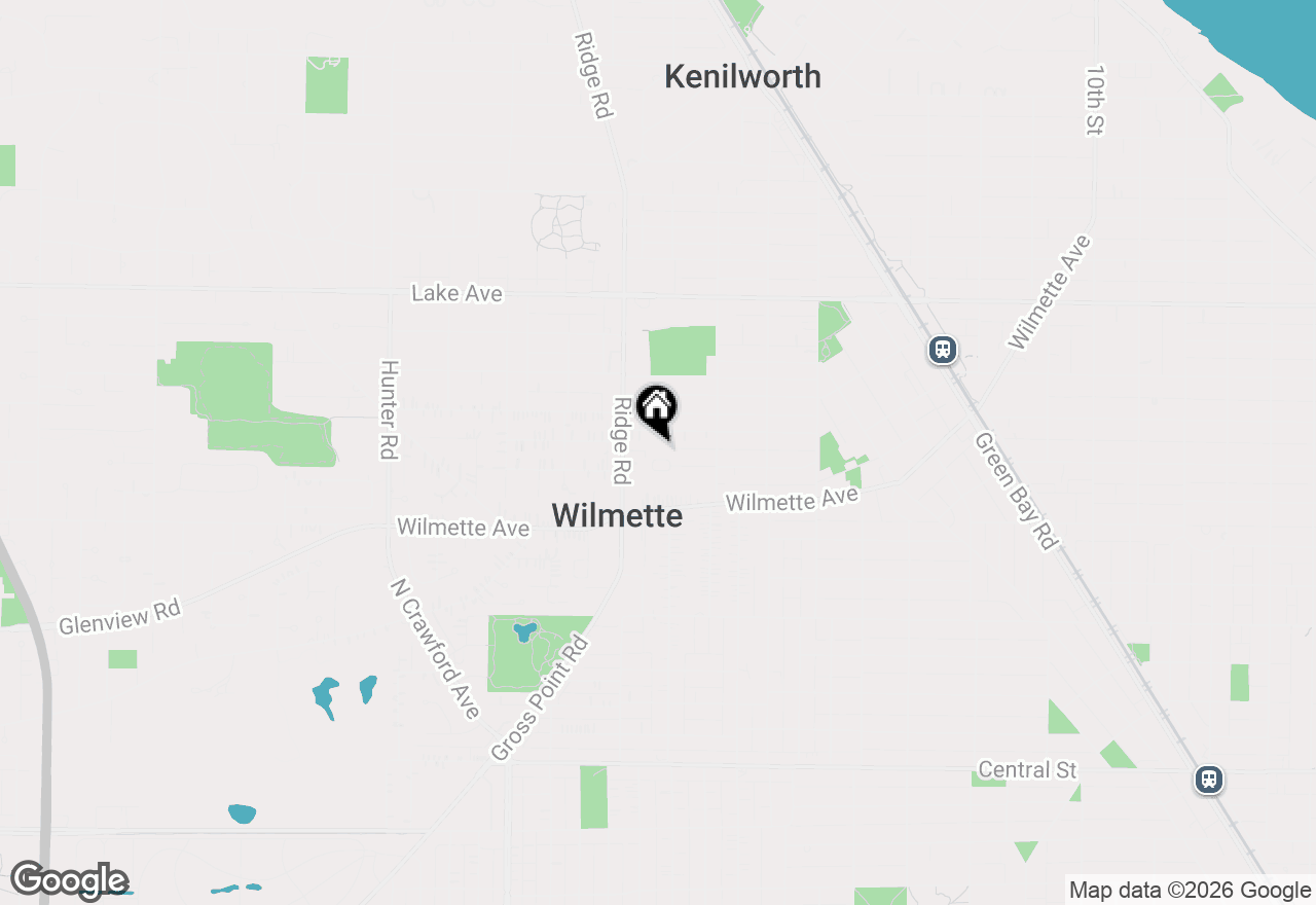 Map of 1744 Central Avenue, Wilmette, IL 60091