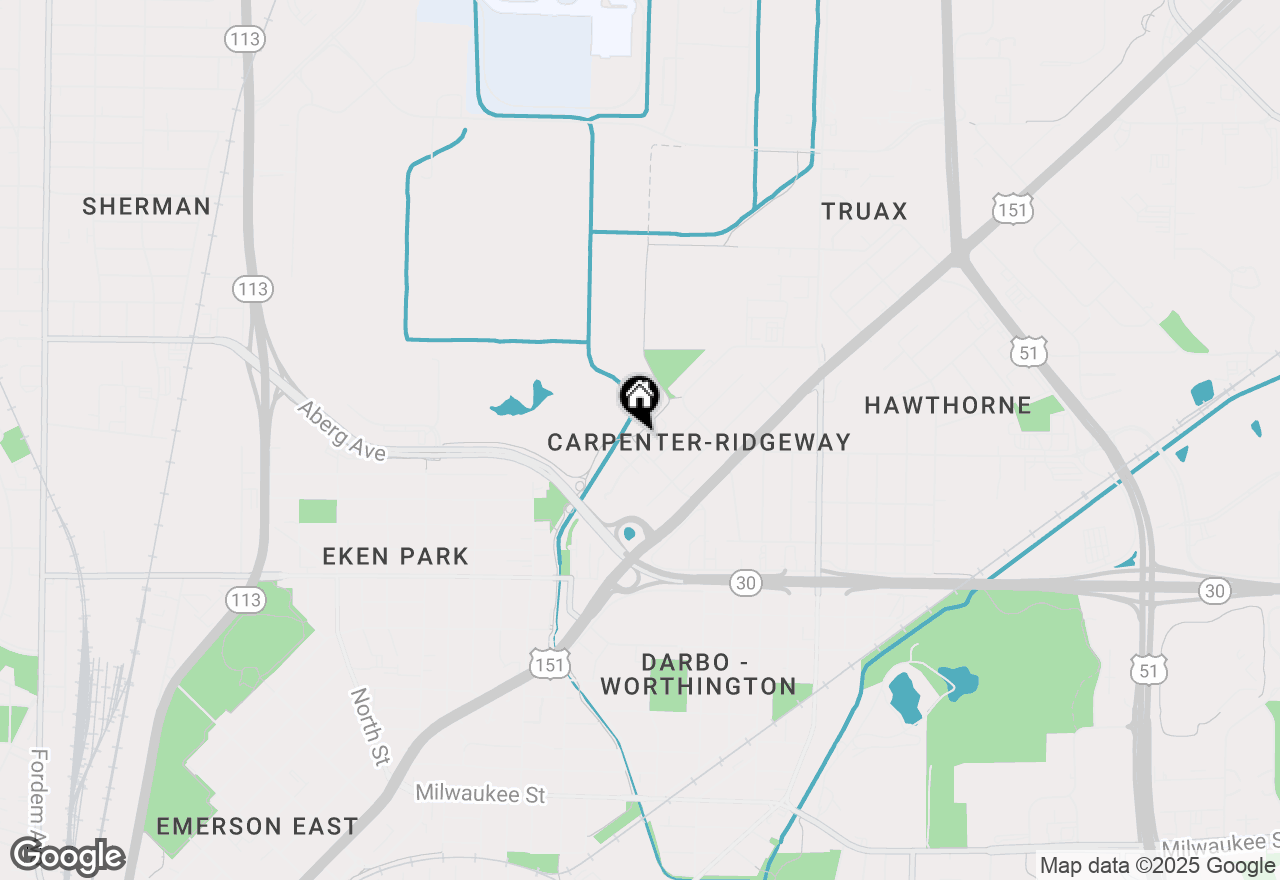 Map of 1033 Melvin Court, Madison, WI 53704