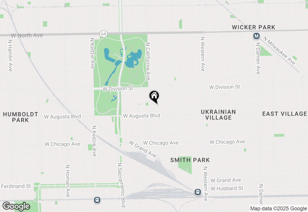 Map of 2738 W Cortez Street #3, Chicago, IL 60622