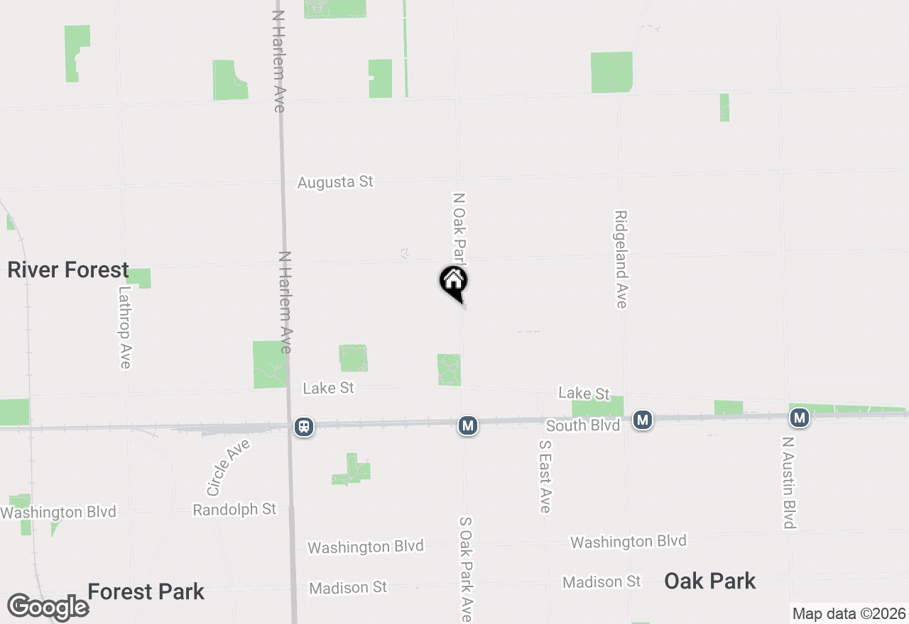 Map of 319 N Oak Park Avenue #C, Oak Park, IL 60302