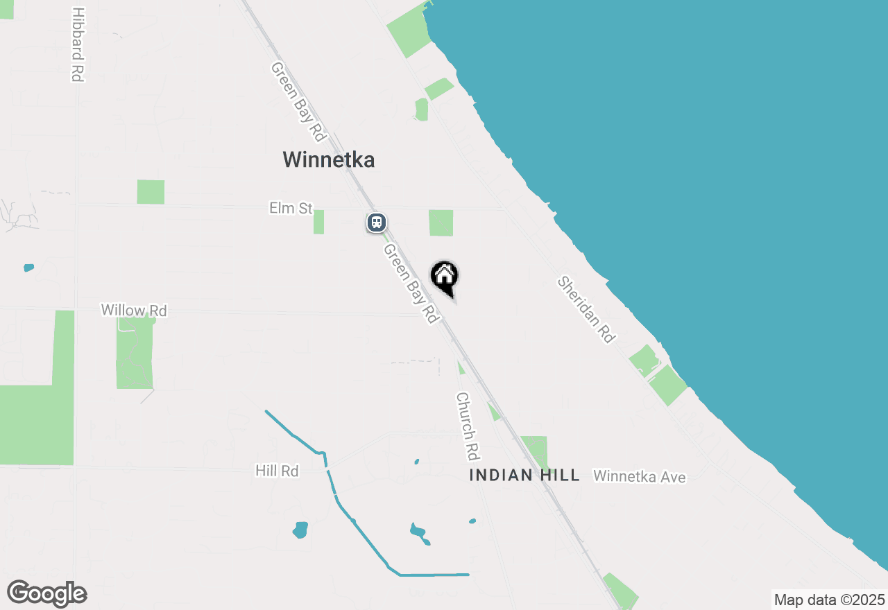 Map of 381 Wilson Street, Winnetka, IL 60093