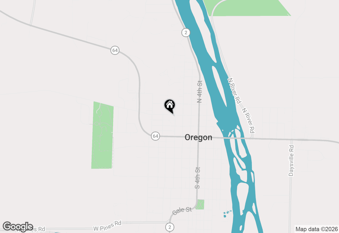 Map of 707 Monroe Street, Oregon, IL 61061