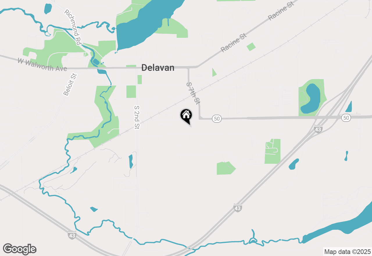 Map of 516 Herman St, Delavan, WI 53115