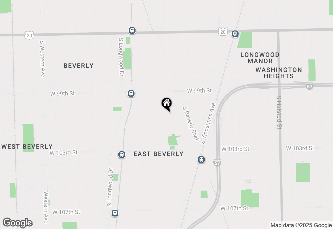 Map of 1567 W 100th Place, Chicago, IL 60643