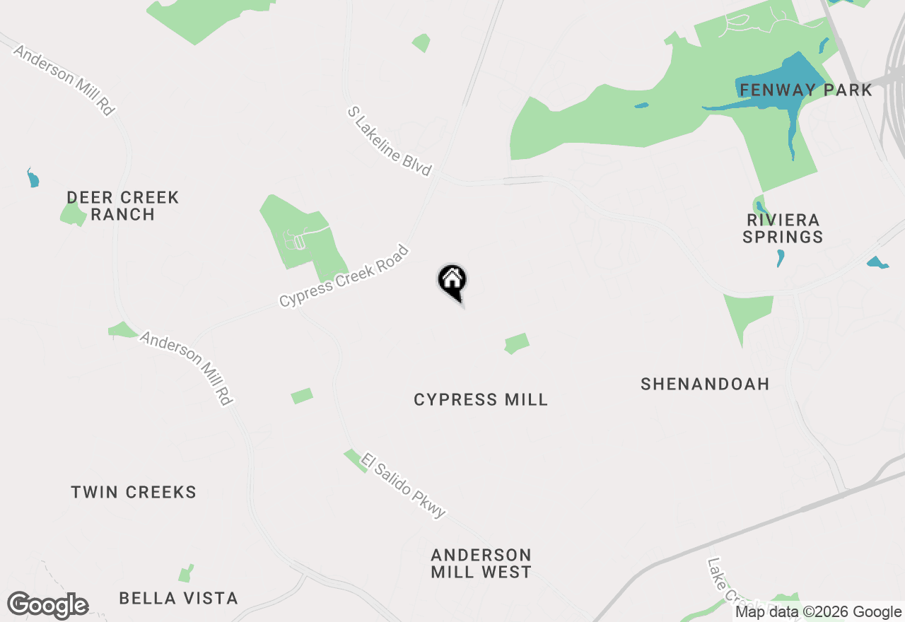 Map of 1407 Brighton Bend Ln, Cedar Park, TX 78613
